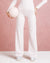 Lycra Wide Leg Pant - Mauve